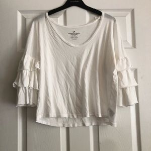 American Eagle Ruffled Top